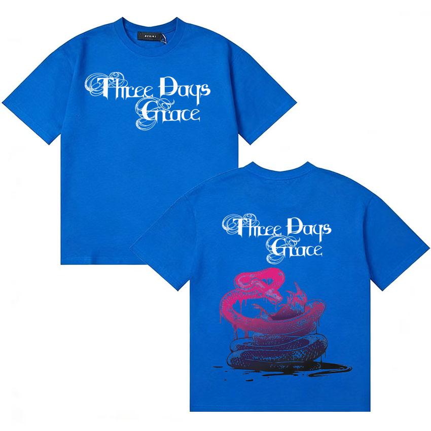Three Days Grace Trendy Music Tshirts Cotton Harajuku Short Sleeve Tshirt  Unisex Women Y2K Teenagers High Quality T Shirt Unisex