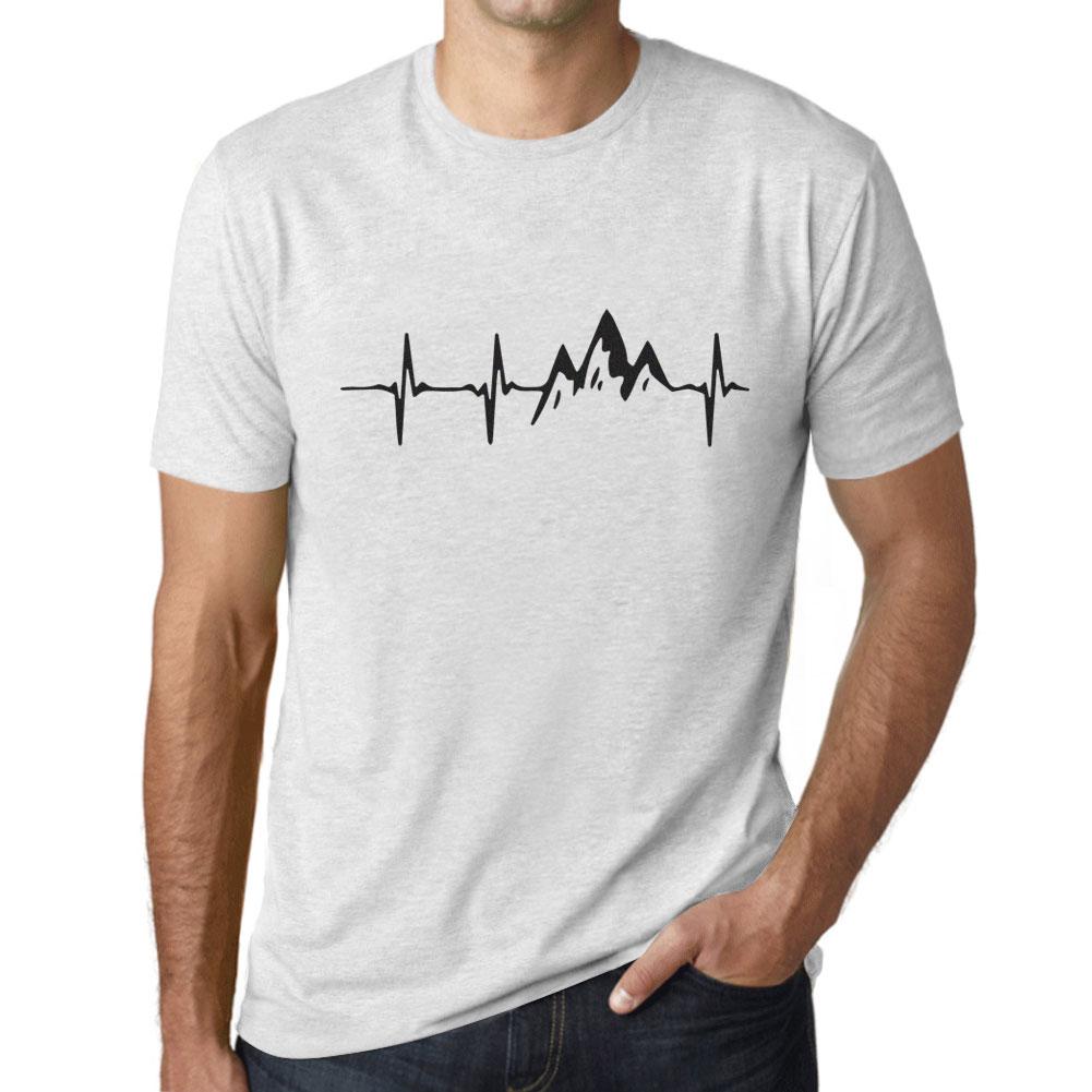 Ultrabasic Homme T-shirt Graphique Rythme Cardiaque De Montagne