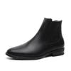 Luxury Brand Classic Mens High-heeled Boots Chelsea Fashion Leisure Shoes British Style Leather Ankle Boots Casual Trend Boots