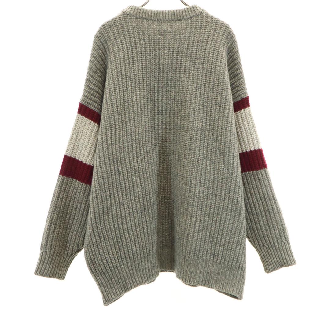 Unused KAPITAL Made In Japan Long Sleeve Low Gauge Sweater 3 Gray Knit Men's Used