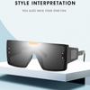 Oversized Shades Women Sunglasses Black Fashion Square Glasses Big Frame Vintage Retro Glasses Female  Oculos Feminino