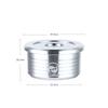 Para Máquina de Café Delta Q NDIQ7323 Cápsula Reutilizável Aço Inoxidável Filtros de Café Recarregáveis Copo Acessórios de Café