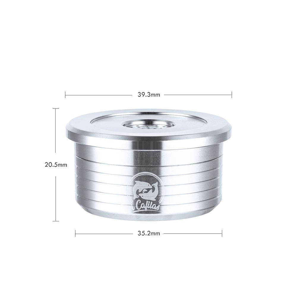 Para Máquina de Café Delta Q NDIQ7323 Cápsula Reutilizável Aço Inoxidável Filtros de Café Recarregáveis Copo Acessórios de Café