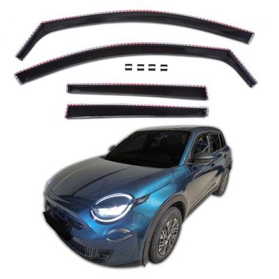 Luchtafweerstrips - Fiat 600 / 600E (sinds 2023) - Aerodynamisch - Zwart getint - Eenvoudige montage