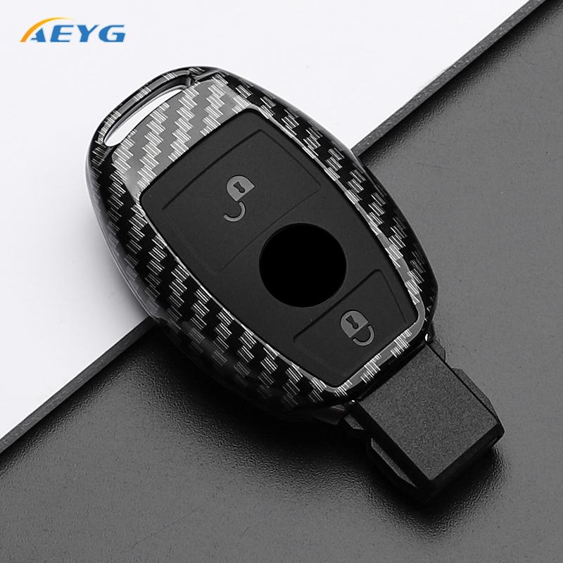 Abs Carbon Fiber Auto Schlüsselhülle Für Mercedes Benz A C E S G Klasse Gla Cla Glk Glc Cls W204 W463 W176 W251 W205 Amg