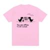 You Are Offline Graphic Print TShirt for Unisex Summer Casual Fashion Funny Streetwear Tops Crew Neck Short Sleeve Tshirts