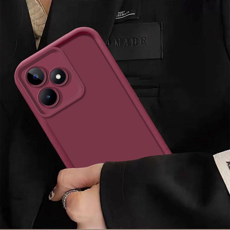 For Realme C51 C53 C61 C63 C55 Case Full Package Matte Anti Drop Soft Silicone Bumper Cover For Realme C65 C67 4G 5G Phone Case