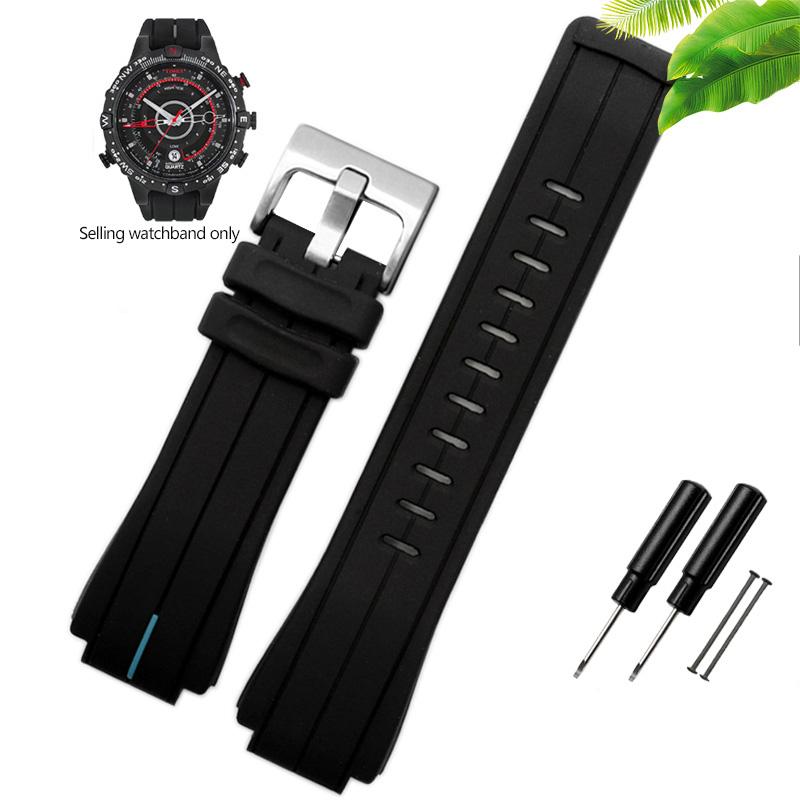 Rubber Watchband for Timex WATCH Tide T2N720 T2N721 TW2T76300 High Quantity Waterproof Silicone Leather Sport Strap 24*16mm