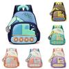 Backpack Cartoon Childrens With Excavator Design And Letter Print For Daily Use