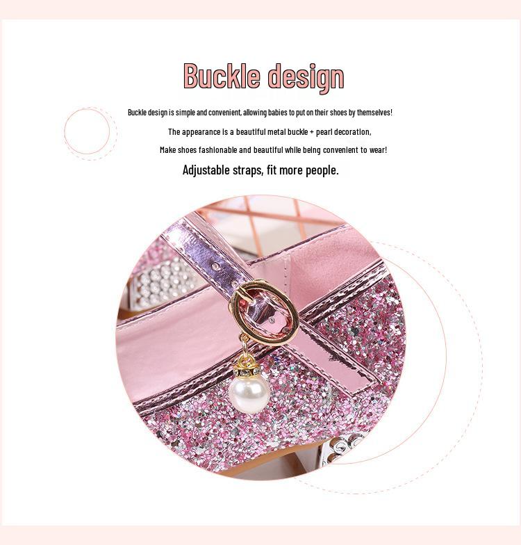 Mädchen Kristall Schmetterling Prinzessin Schuhe - Weiche Sohle Pailletten Ballerinas für Große Kinder