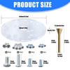 Durable Transparent Router Base Plate With 1.18inch Precisely Drilled Hole For Enhances Woodworking Accuracy Tool