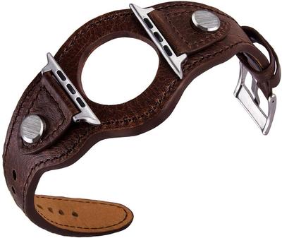 Cuff Bracelet For Apple Watch Band 44mm 40mm 42mm 38mm 49mm Correa Leather Strap iWatch Series 6 Se 5 4 3 7 Ultra 8 45mm 41mm