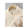 Men S Fleece Stand Collar Zip Up Sweatshirt Winter Warm Outerwear