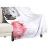 New African Gray and Pink Cockatoo In Watercolor Throw Blanket for Babies Large Manga Wednesday Blankets