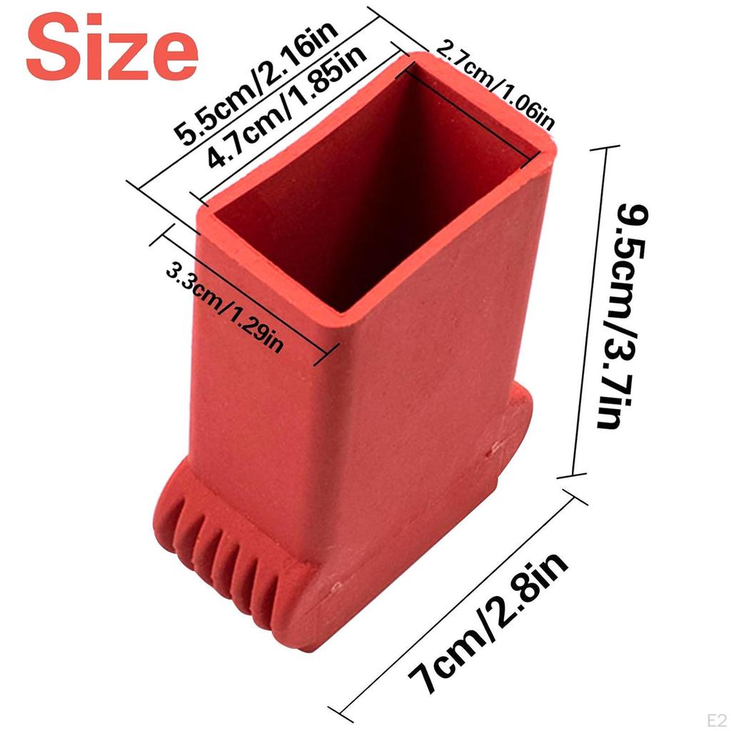 4x Ladder Foot Covers, Pads, Portable Rubber for Basements, Workout, Fitness Schools