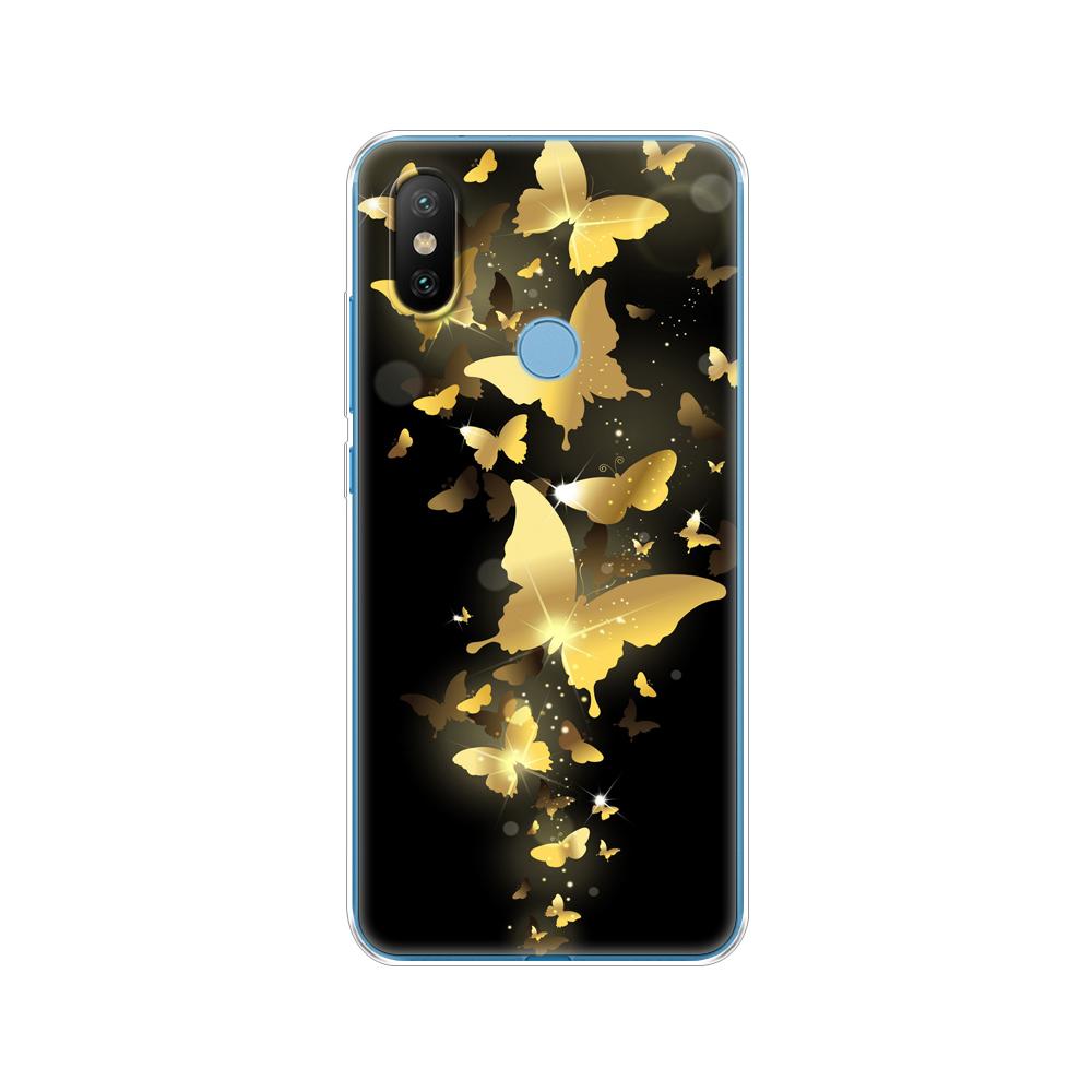 Xiaomi mix 2s için silikon kılıf xiaomi mi mix 2s için yumuşak kılıf kapak mix 2 s arka kapak koruyucu baskı coque