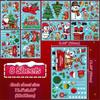 Yousheng 8 Sheets/Set Christmas Window Stickers Non-adhesive Snowflake Santa Claus Window Decals Reindeer Penguin Snowman Static Clings for Indoor