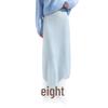 Autumn/Winter 100% Wool Solid Color Women's Slimming Midi Knitted Skirt