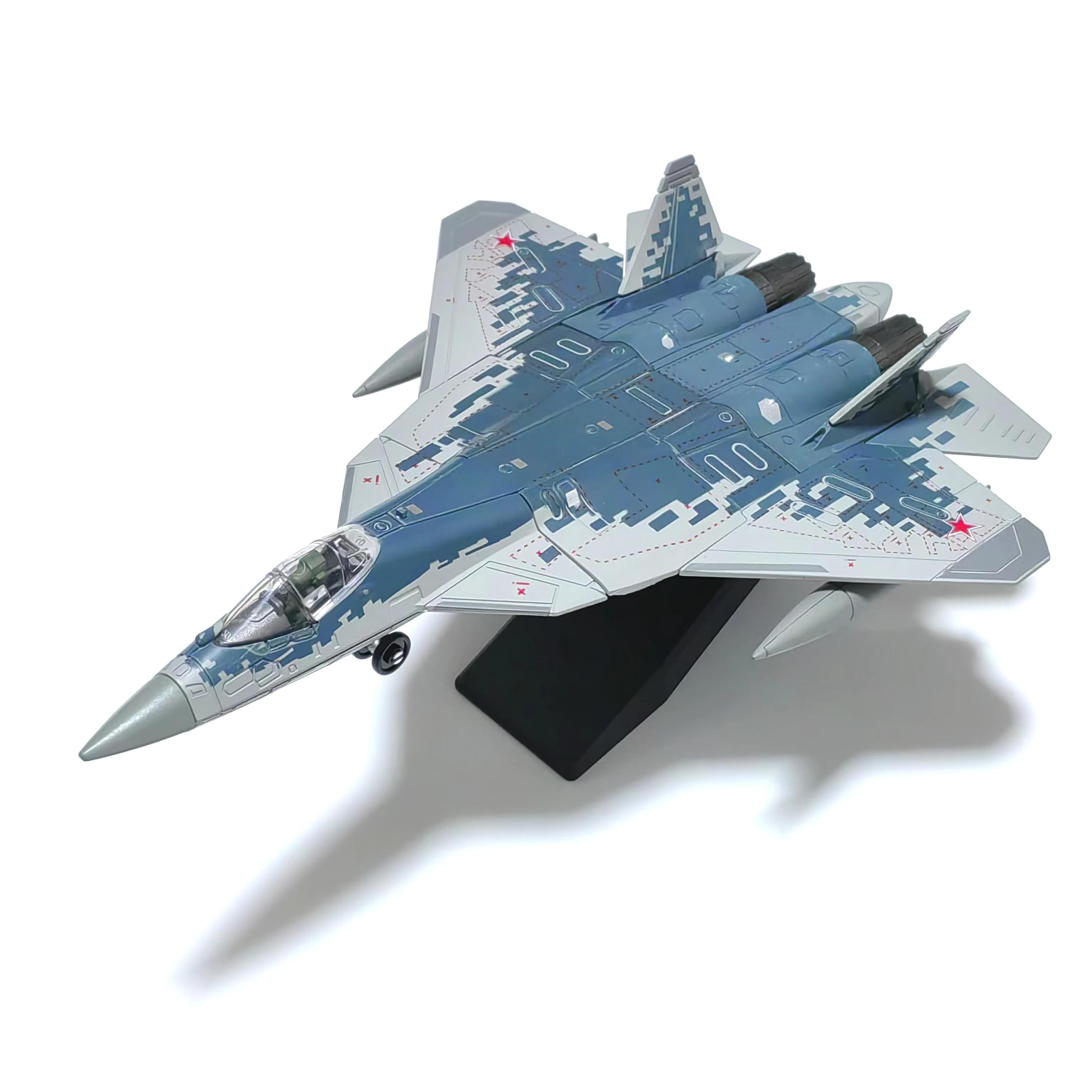 

Plastic SU-57S Military Aircraft Model 1/72 Russian Fifth Generation Stealth Fighter Building Airplane Kit Toys Gift Collection
