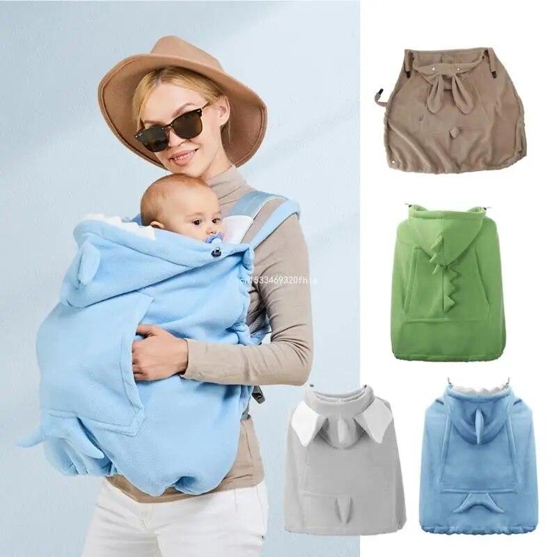 

Многофункциональный детский чехол-переноска с капюшоном, мультяшный плащ, ветрозащитный утепленный чехол для коляски, слинг для новорожденных