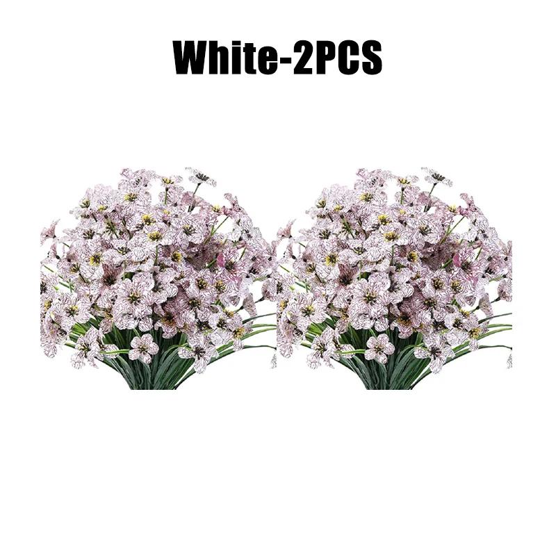 33cm Faux Flowers Faux Flowers Artificial Plastic Green Shrubs Artificial Wedding Bouquets Fake Flowers Home Garden Decoration