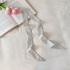 Bow Ties Long Silk Scarf Printed Long Ribbon Scarves Plaid Scarf  Collocation Clothing Accessories