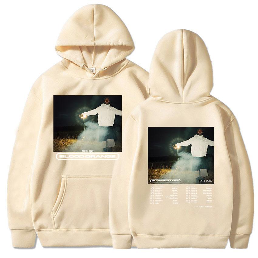 Blood Orange Tour 2025 Hoodies Autumn Winter Men Women Sweatshirt Singer Fashion Graphic Printing Pullovers Hooded Long Sleeve Hoodie