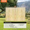 Natural Rolled Bamboo Fence Bamboo Panel 6 Ft H X 8 Ft L X 0.75 In D.