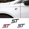 1Pc High Quality ST Letters Metal Logo Badge Car Body Or Trunk 3D Stickers Fit For F0cus ST Car Styling Accessories Stickers
