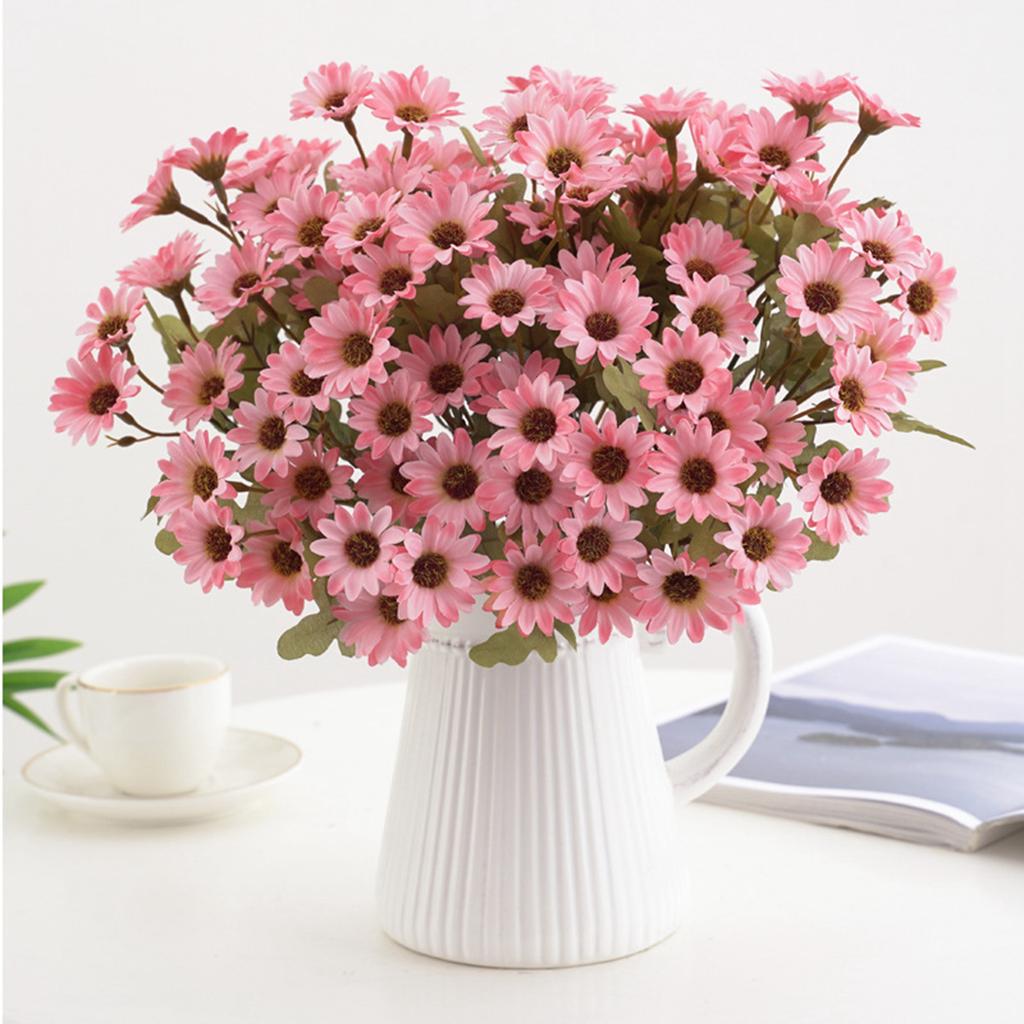 2/5PC Artificial Flowers Small Daisy Autumn Vase Wedding Home Christmas Decoration DIY Box Chrysanthemum Arrangement Accessories