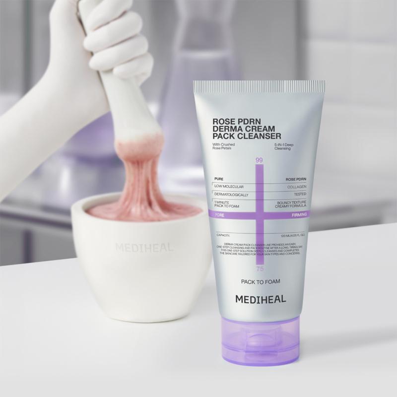 Mediheal Rose PDRN Derma Cream Pack Reiniger 120ml