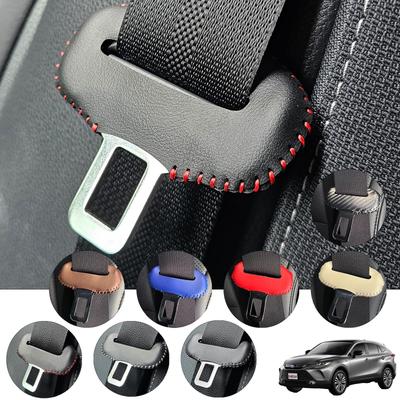 WeCar Harrier 80 Series Genuine Leather Seat Belt Cover, Buckle Cover, Genuine Leather, Noise