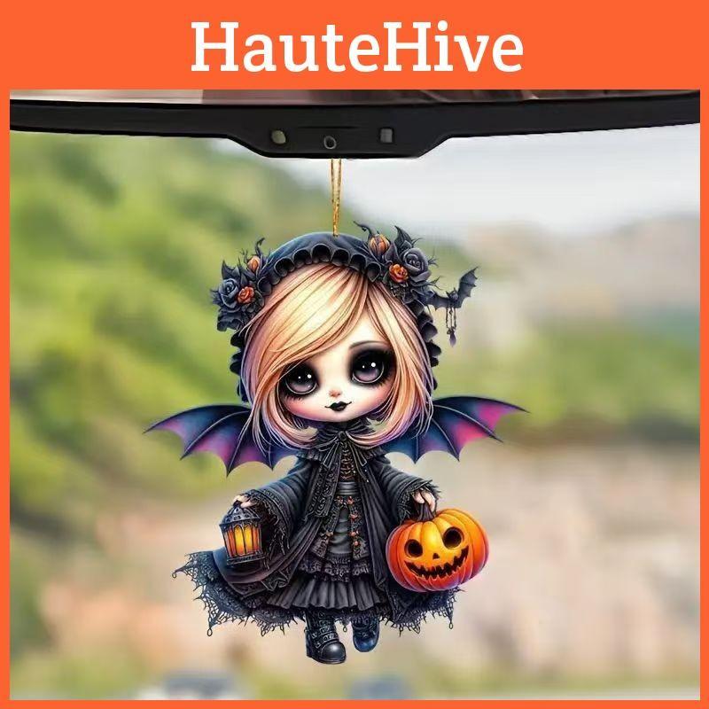 Accessories Car Halloween Acrylic Witch Hanging Decora Holiday Interior Vehicle