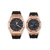 Customized Watch Modified Series Rose Love Quartz Rubber Strap Unisex Black Dial GA-2100-1A GA-2100-1A1