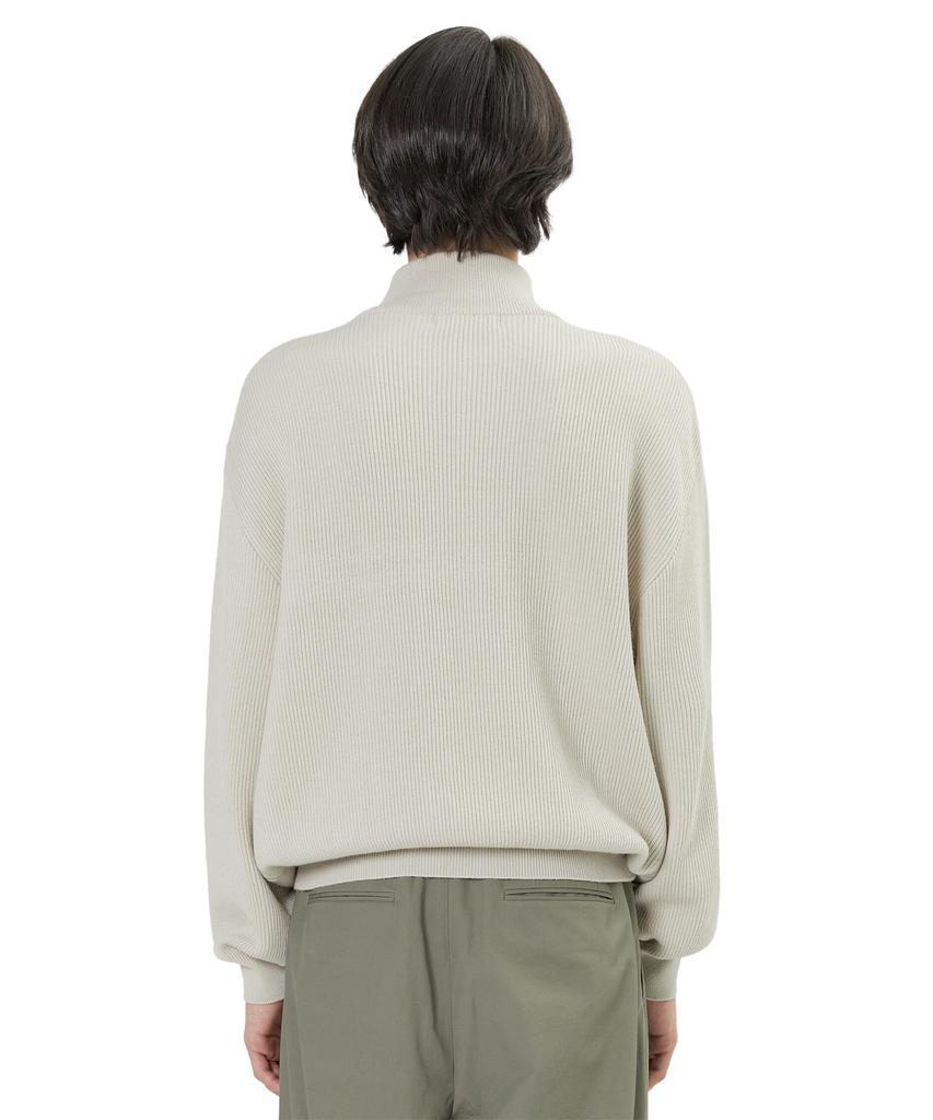 Beulaunyadeu Knit Half Zip-Up, Ecru