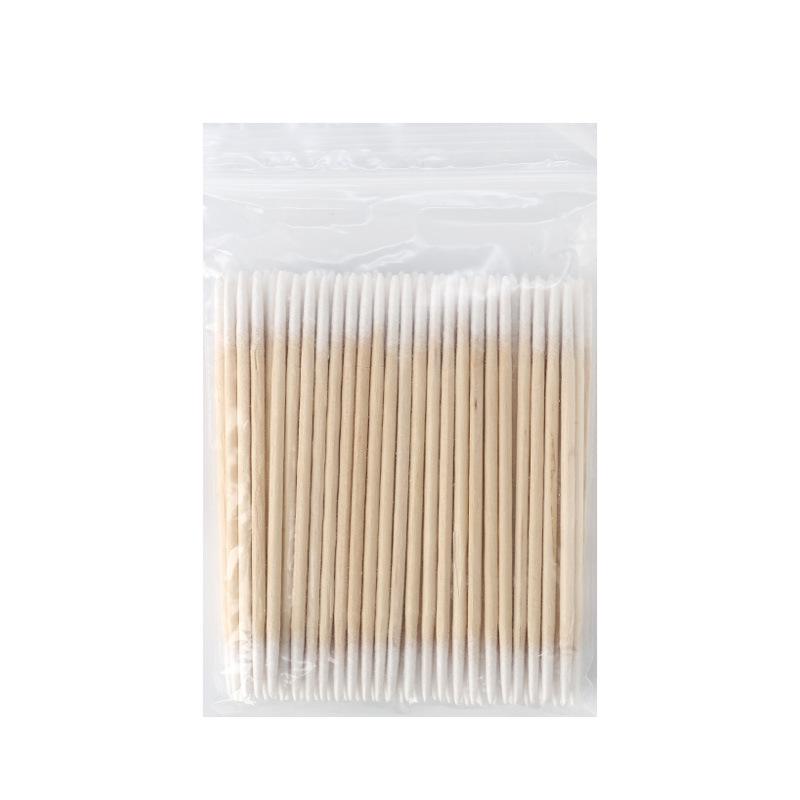 Disposable Double-Headed Fine Cotton Swabs for Nail Art with Pointed Tips