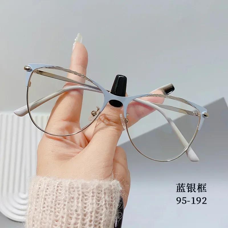 

Fashion Luxury Women Transparent Blue Blocking Light Glasses Computer Eyewear Frame Men Designer Optical Spectacle Eyeglasses