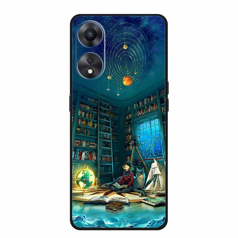 For OPPO A78 5G Case Fashion Silicone Soft TPU Back Cover For Oppo A58 A58X 5G OPPOA78 5G Phone Cases Shockproof CPH2483 Fundas