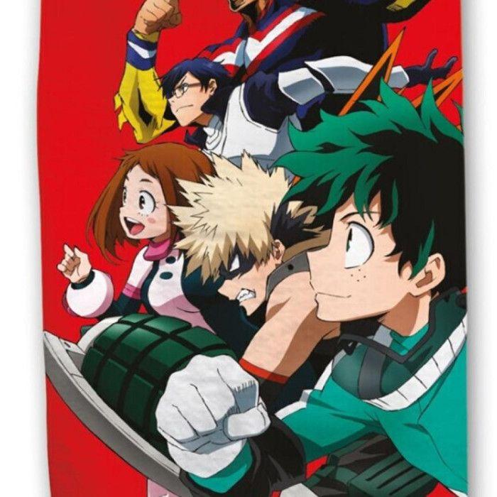 Serviette de Plage - MY HERO ACADEMIA - 100% Microfibre - 70x140cm - Rouge