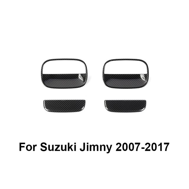 Car Exterior Front Side Door Rear Tail Door Handle Bowl Decoration Cover Stickers for Suzuki Jimny 2007-2017 Car Styling
