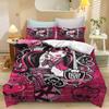 M-Monster High Bedding Set Anime 3D Cartoon Children'S Duvet Cover Pillowcase King Size Bedroom Comforte Cute Printe