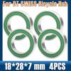 18287-2RS Bearing 18*28*7 Mm ( 4 PCS ) 18287 RS For DT SWISS Bicycle Hub Front Rear Hubs Wheel 18 28 7 Ball Bearings