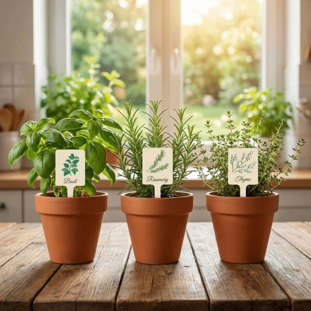 12 PIÈCES Marqueurs de Jardin Étiquettes de Plantes en Acrylique Étiquettes de Plantes en Forme de T Imperméables Étiquettes de Plantes Réutilisables Plantes Succulentes