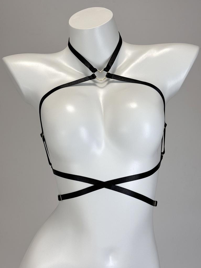 Sexy Bandage Bra Women Fashion Ladies Halter Elastic Cage Erotic Hollow Strappy Bralette Bustier Underwear Camis Crop Tops