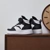 Anta Kids Synthetic Leather Fashion Versatile Lightweight Shock Absorbing High Top Kids Skate Shoes Men Skate Shoes Black White A12438004-5