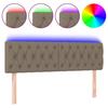 VidaXL LED Headboard Bedroom Furniture Double Bed Accessory Head of Bed Frame Interior Taupe 3121958