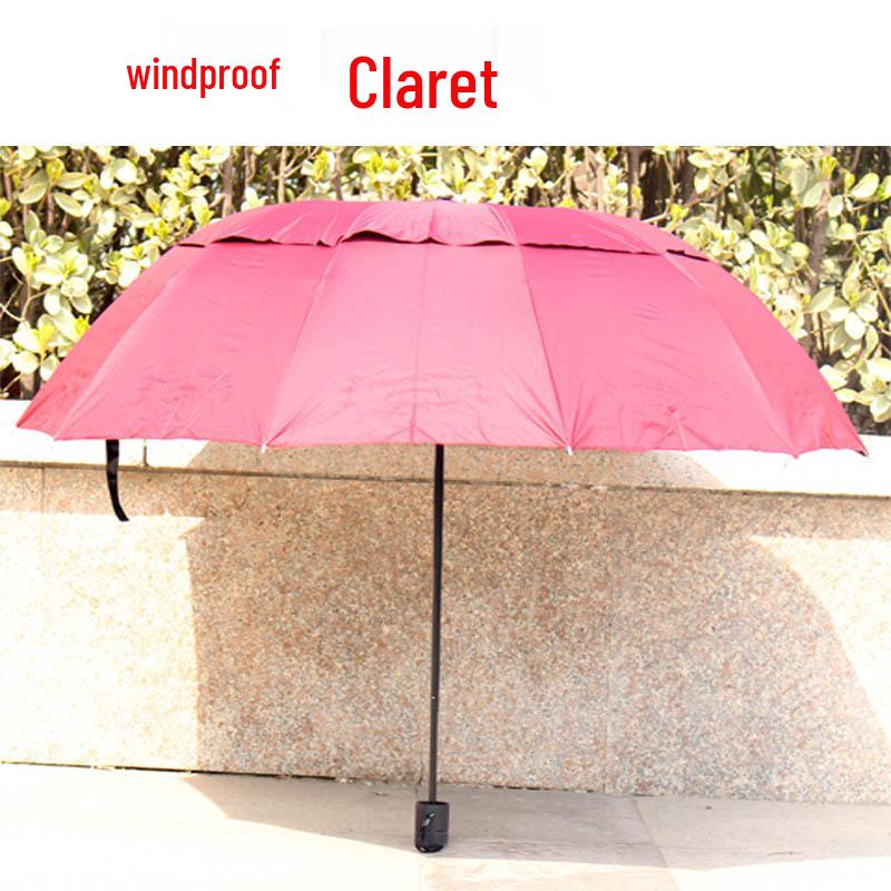 Dual-Shoulder Hands-Free Folding Sunshade Umbrella