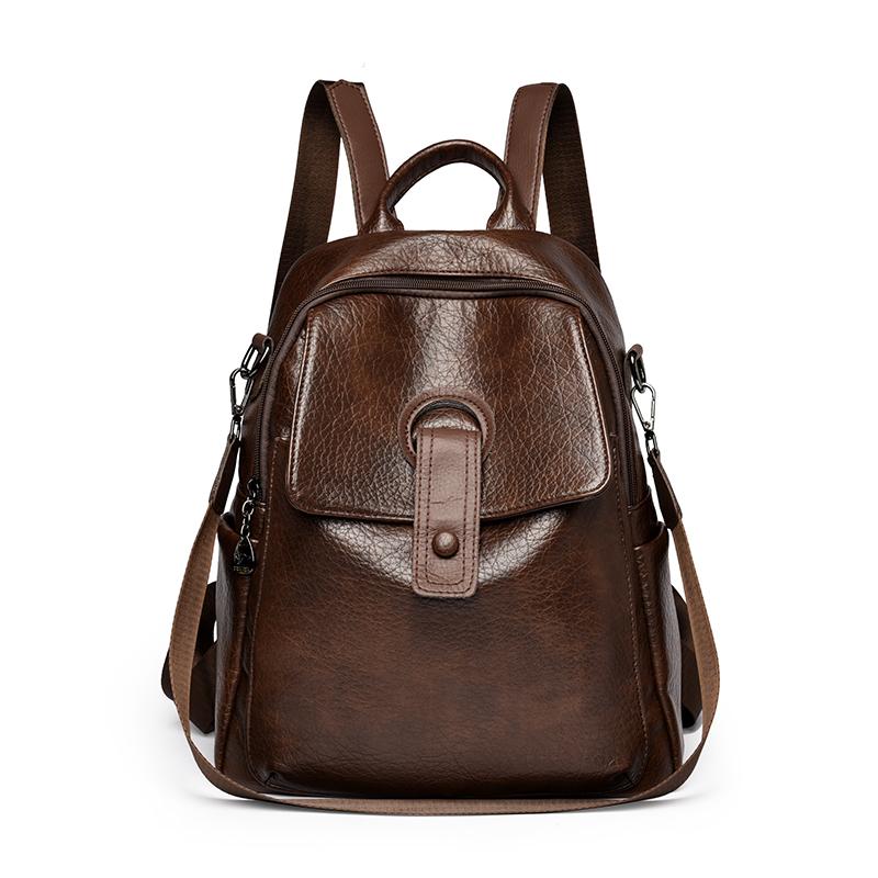 

Women s Soft Leather Backpack School Bookbags for Girls Bagpack Large Capacity Designer Travel Rucksack High Quality Mochilas