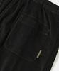 COLUMBIA UNIVERSITY Trajan Label Pintuck Wide-Fit Corduroy Pants_Black