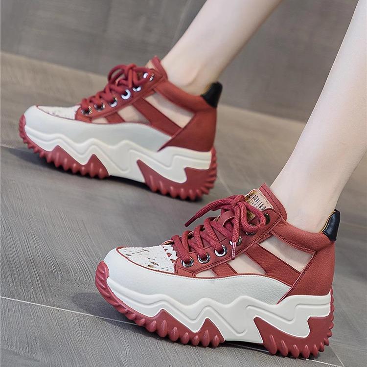 Women's 2024 Spring/Summer Thick-Soled Breathable Sandals & Slippers, Height-Boosting, Versatile Design